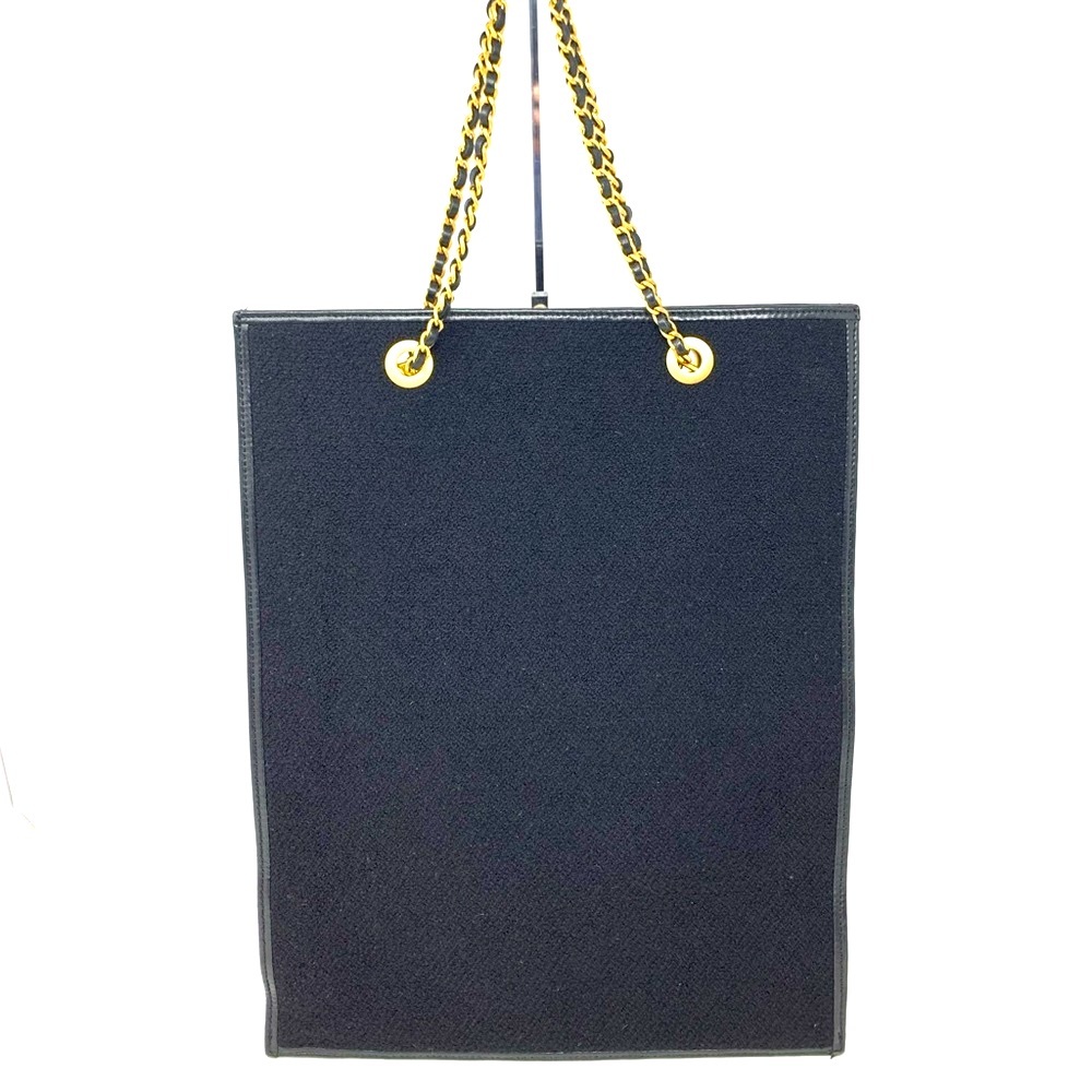 Chanel Rare Vintage Coco Gabrielle Jeweled Wool Leather Shopping Tote - Picture 2 of 14